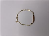 Bracciale Soma Gioielli Bambino Bracciale Piastrina Baby in Oro SON BR OG PIASTRINA MAGLIA MARINA - SON BR OG PIASTRINA MAGLIA MARINA